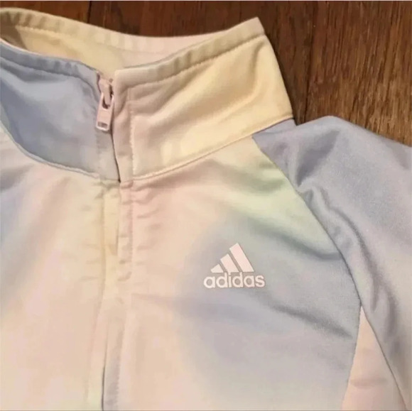 Adidas Rainbow Full Zip Girls Jacket, Size 6 - Picture 5 of 12